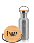 Edelstahl Trinkflasche 500ml (Gravur) - ecoGecko®
