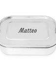 Brotdose Edelstahl 1400ml (Gravur) - ecoGecko® 