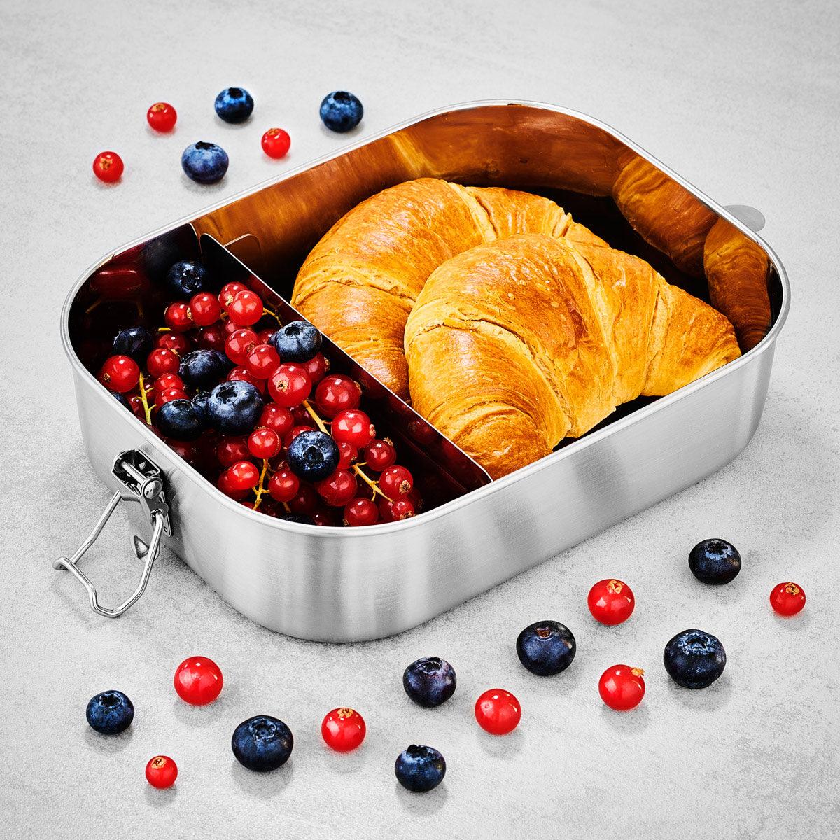 Brotdose Edelstahl 1400ml (Gravur) - ecoGecko® 