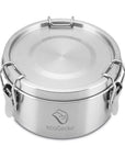 Brotdose Edelstahl 400ml (rund) - ecoGecko® 