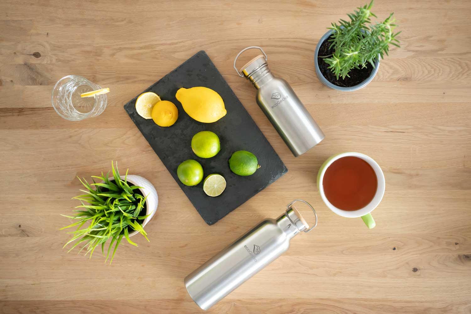 Thermos Edelstahl Trinkflasche 750ml - ecoGecko® 