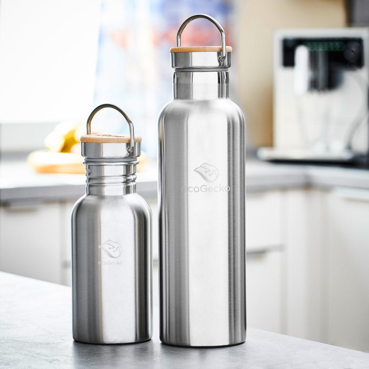 Edelstahl Trinkflasche 500ml - ecoGecko® 